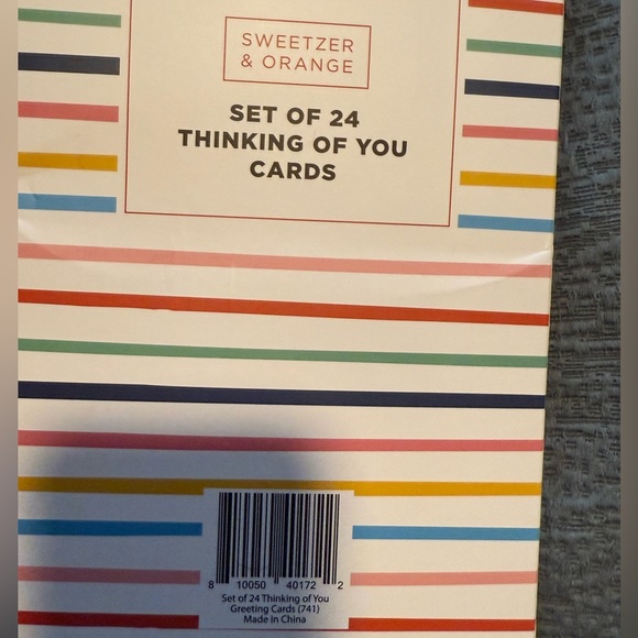 NIB Colorful Cheerful “ Thinking of you” Greeting Card set - Picture 2 of 2